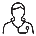 PACS icons black 120x120 nurse